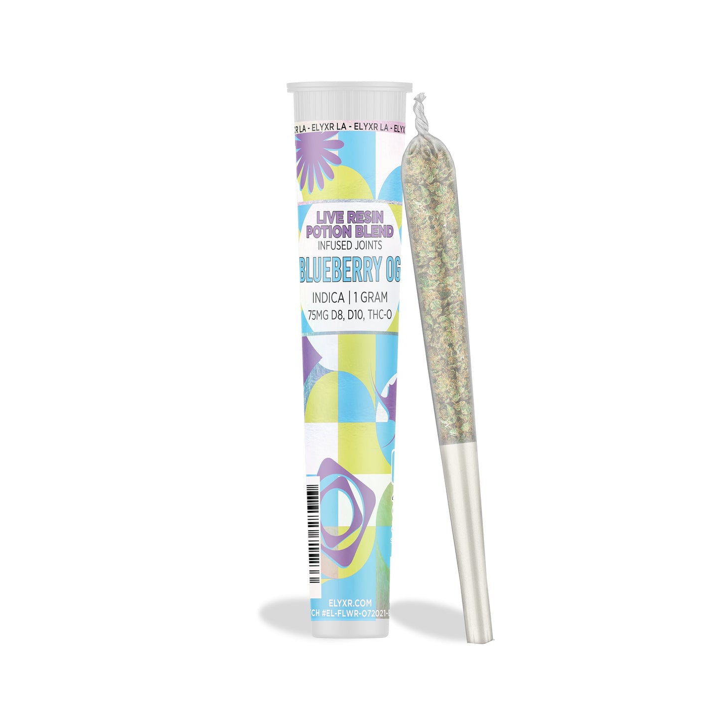 1 Gram Live Resin Potion Blend Joint (75mg D8, D10, & THC-O) | ELYXR.
