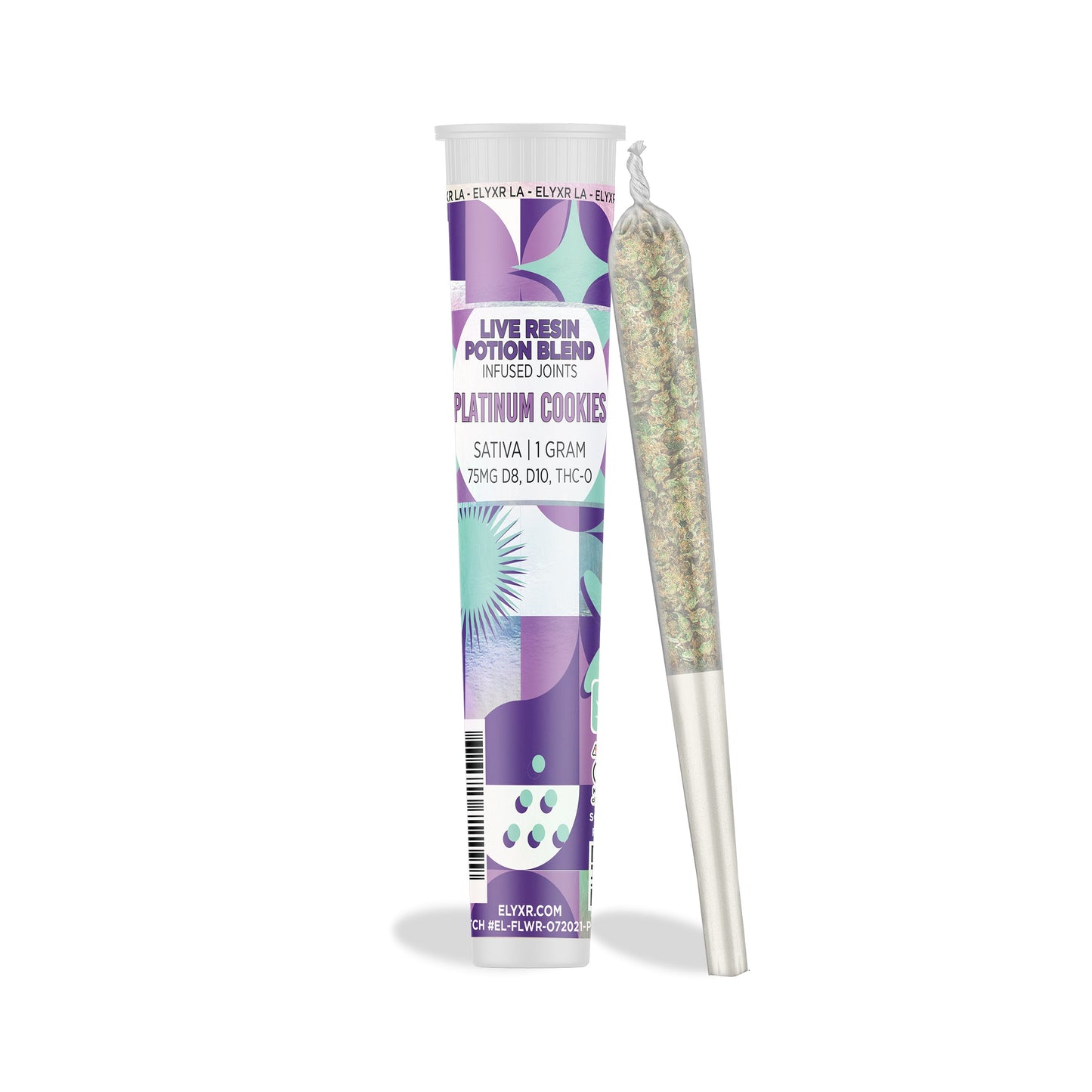 1 Gram Live Resin Potion Blend Joint (75mg D8, D10, & THC-O) | ELYXR.