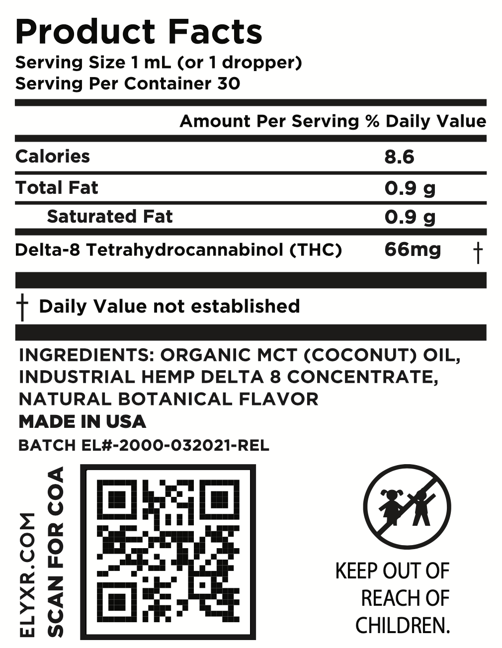 Delta 8 Tincture | ELYXR.